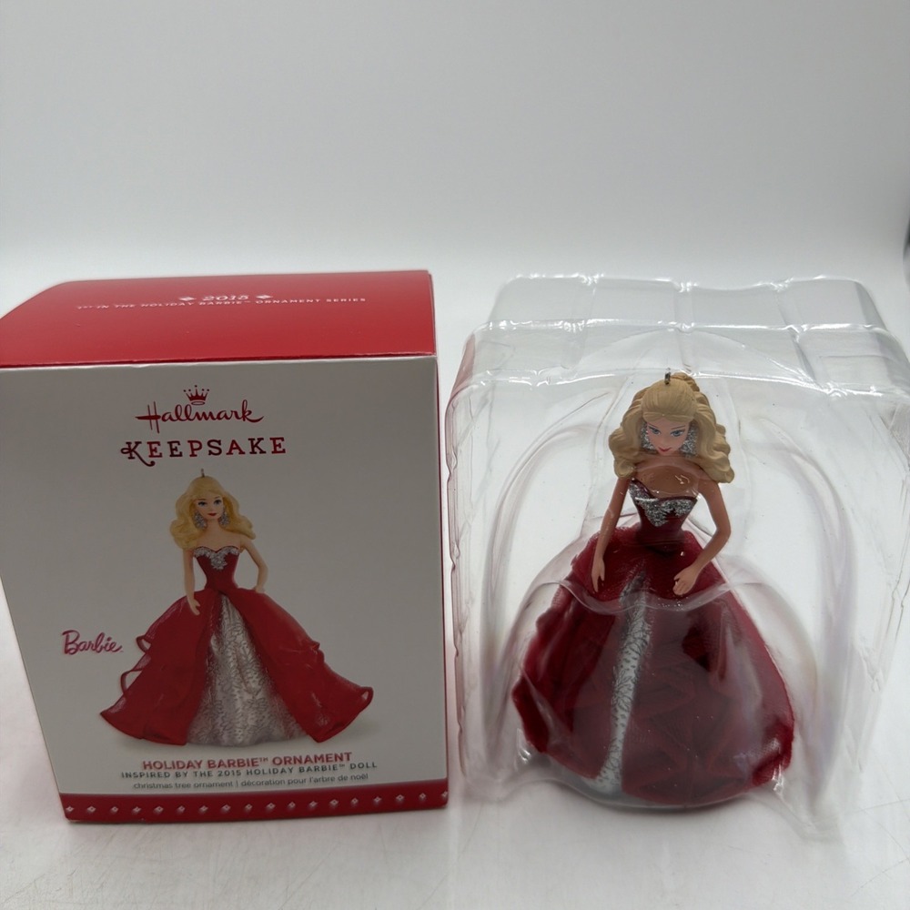 2015 Hallmark "Holiday Barbie Ornament" Keepsake 1st in Series New In Box